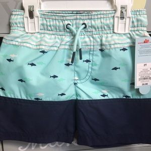 NWT Cat & Jack Swim Trunks